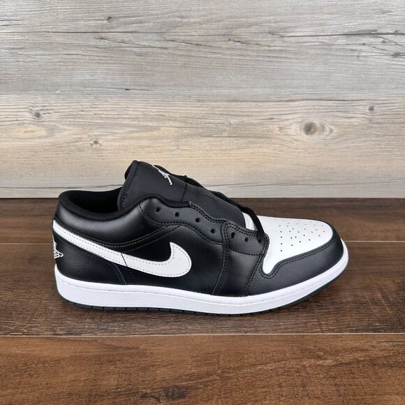 Nike Air Jordan 1 Low Orca Mens Size 10 Black Summit White 553558 043 - Picture 3 of 9